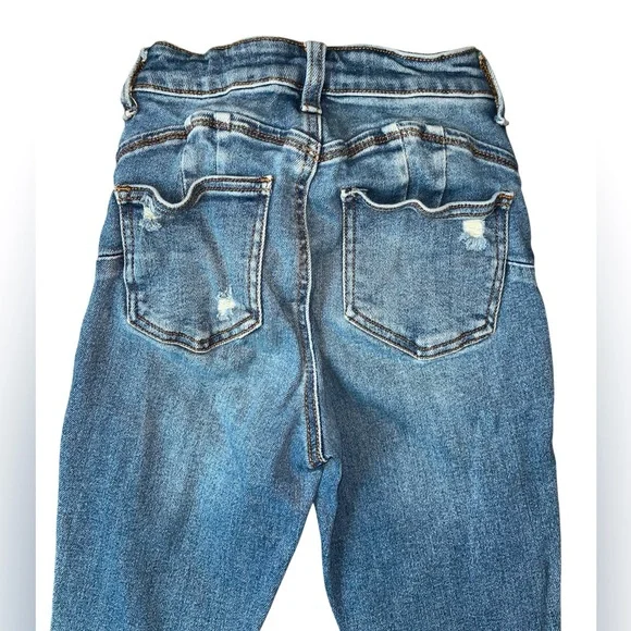 Wax Jean Blue Distressed Skinny Jeans - Picture 4 of 5